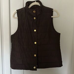 Michael Kors Small Dark Brown Snap up Vest!